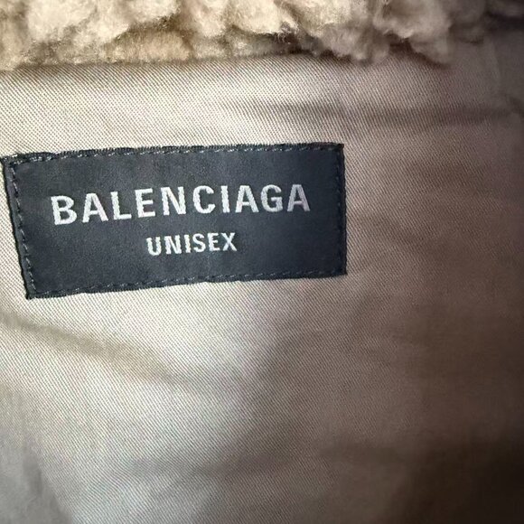 Balenciaga Oversized Fleece Jacket - Brown - Picture 4 of 9